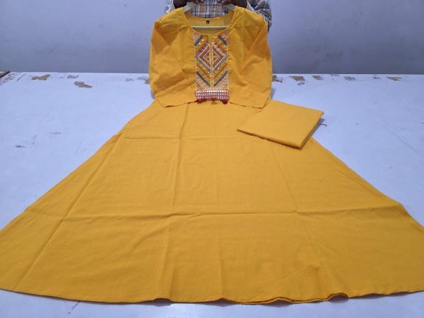 Yellow Premium Quality Cotton Cord Set Collection for Resellers and Export CO ORD Sets