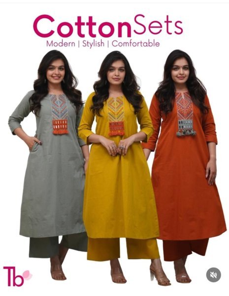 Yellow Premium Quality Cotton Cord Set Collection for Resellers and Export CO ORD Sets