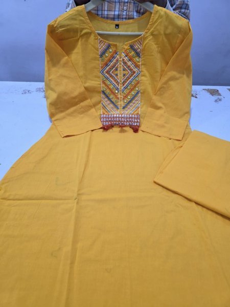 Yellow Premium Quality Cotton Cord Set Collection for Resellers and Export CO ORD Sets