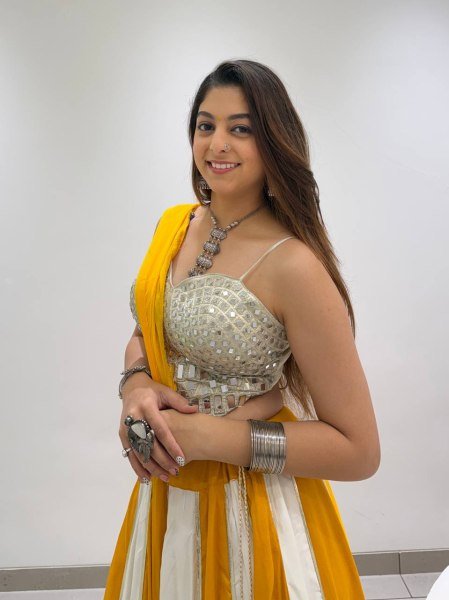 Yellow White Designer Navratri Rayon Lehenga with Real Mirror Work Blouse Navratri Lehnega Choli