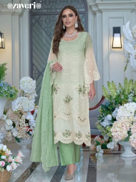 Zaveri Femina Vol 4 Designer Organza Suit Ready Made Wholesale Set Salwar Kameez