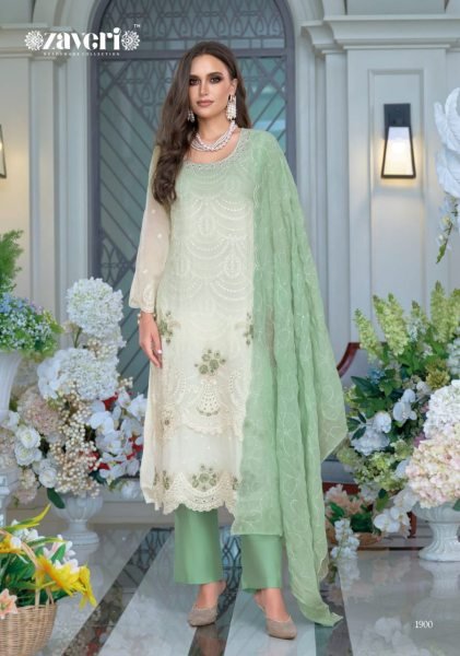 Zaveri Femina Vol 4 Designer Organza Suit Ready Made Wholesale Set Pakistani Suits Wholesale
