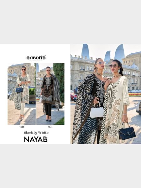 Zaveri Presentiong Black Color Cotton With Embroidery Work Suits  Churidar Salwar Suits Wholesale