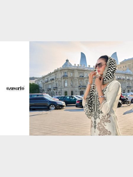 Zaveri Presentiong Black Color Cotton With Embroidery Work Suits  Churidar Salwar Suits Wholesale