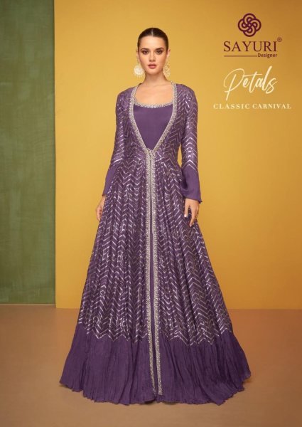 Zenvique Purple Premium Silk Embroidered Lehenga Set with Net Dupatta for Wedding Wear Wedding Bridal Dress Wholesale