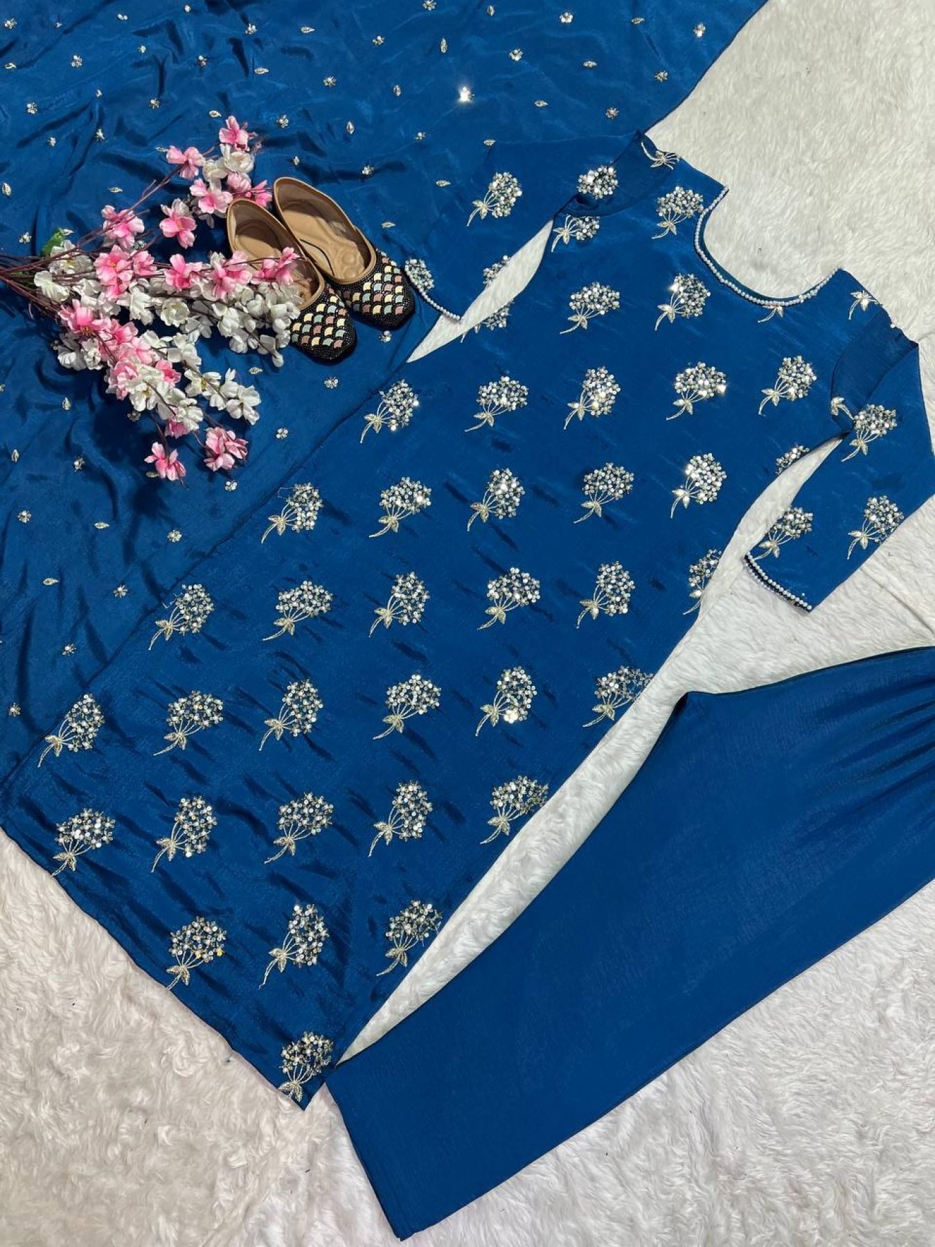Traditional Function Wear Readymade Suit Collection Yellow Pure Cotton Pant Straight